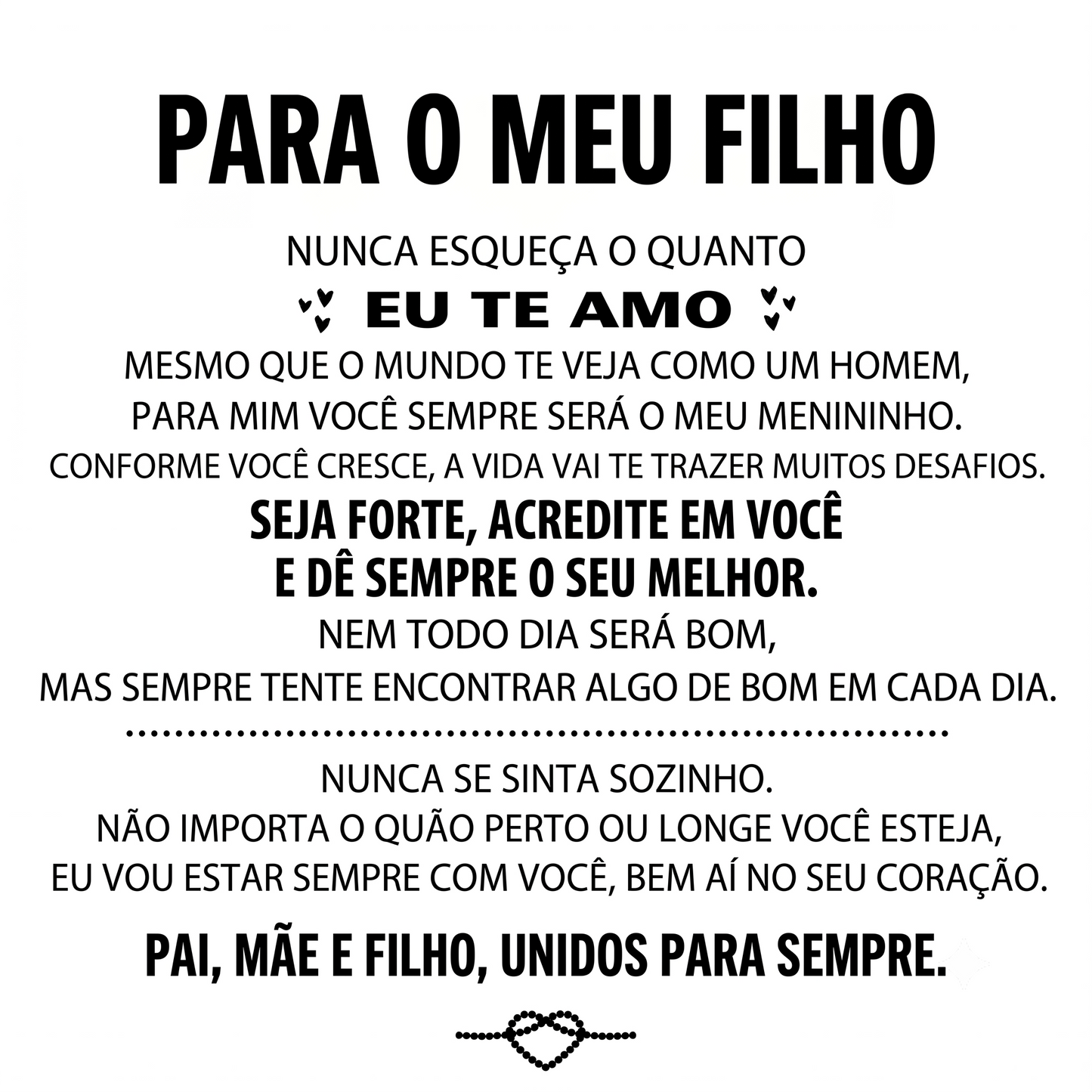 Pulseira Gravada Para Meu Filho - Um Lembrete de Amor