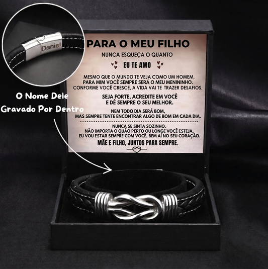 Pulseira Gravada Para Meu Filho - Um Lembrete de Amor