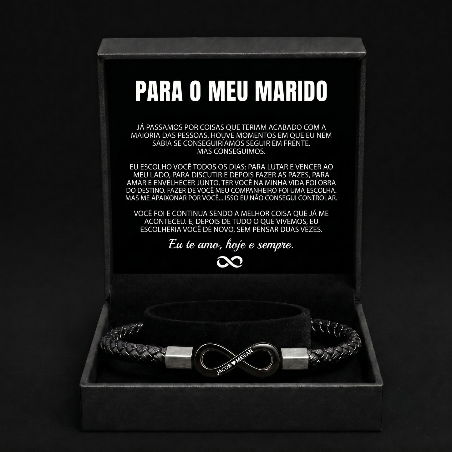 Pulseira Personalizada para o Meu Marido — Presente Único e Cheio de Amor