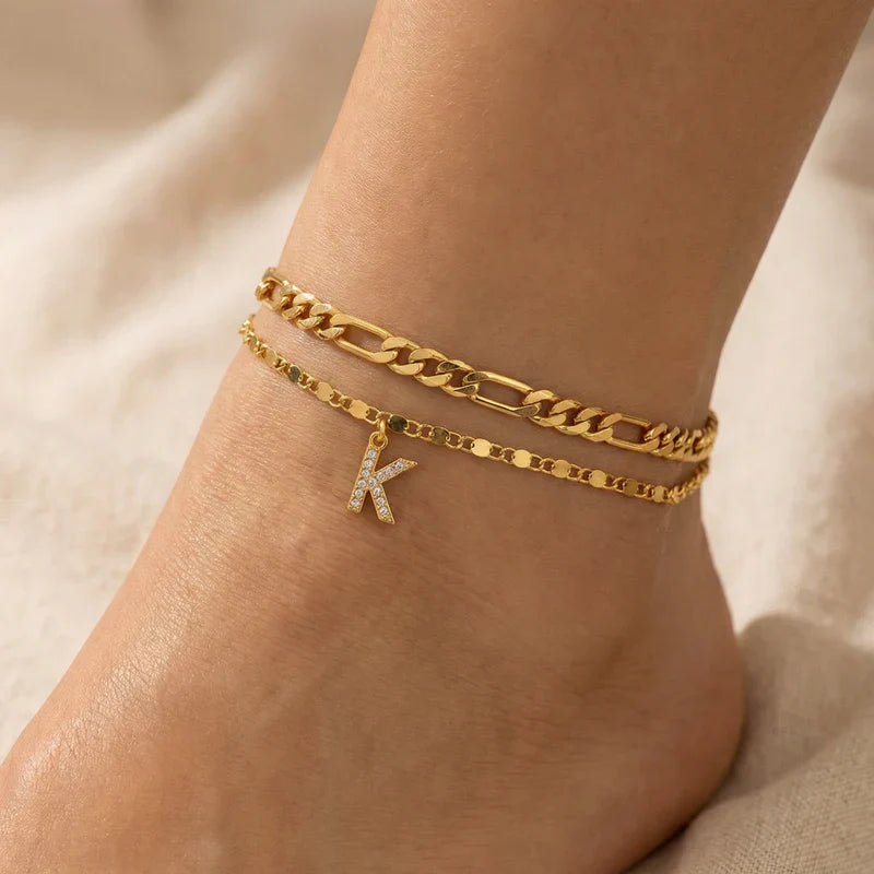 Tornozeleira Signature com Inicial Personalizada