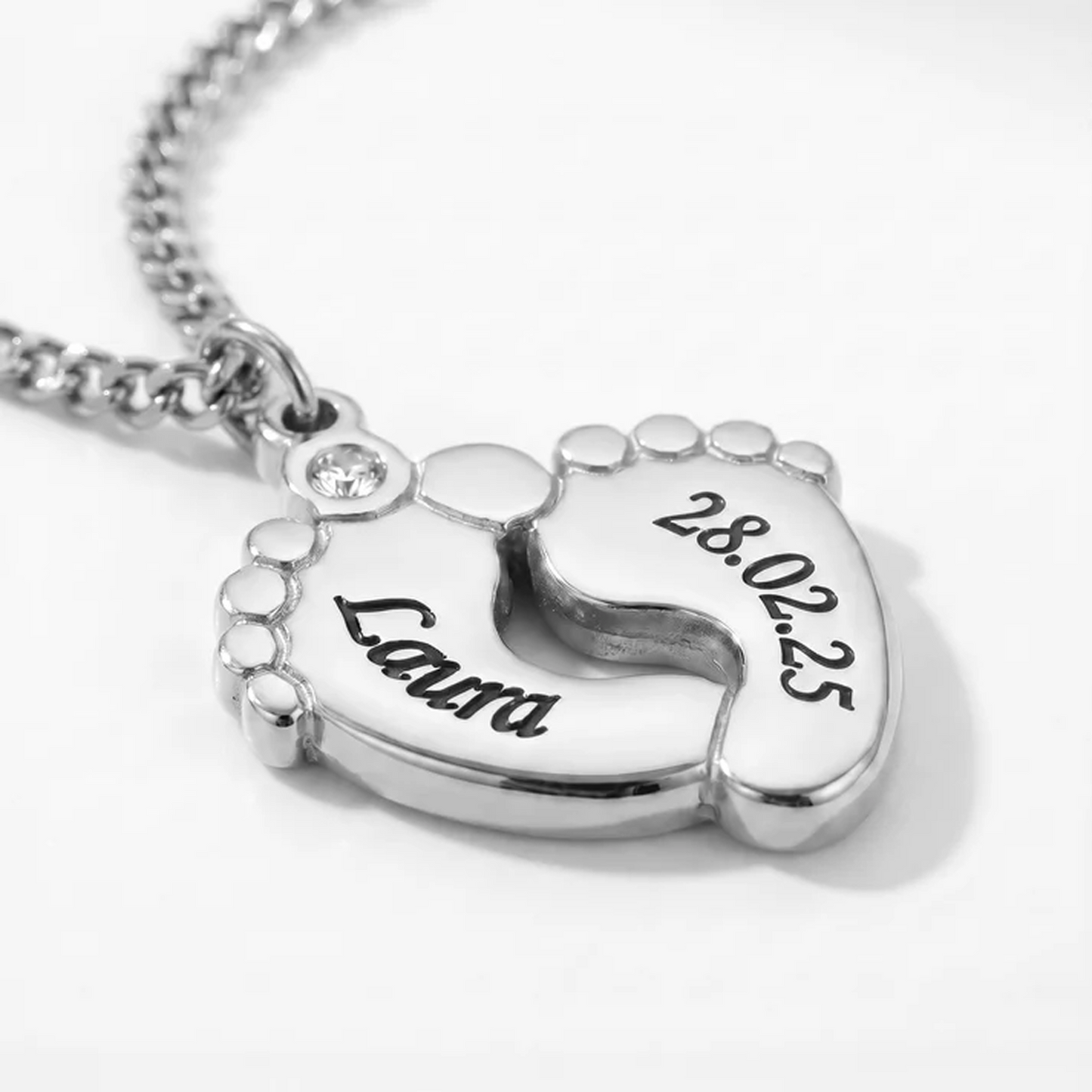 Colar Personalizado com Pezinhos de Bebê